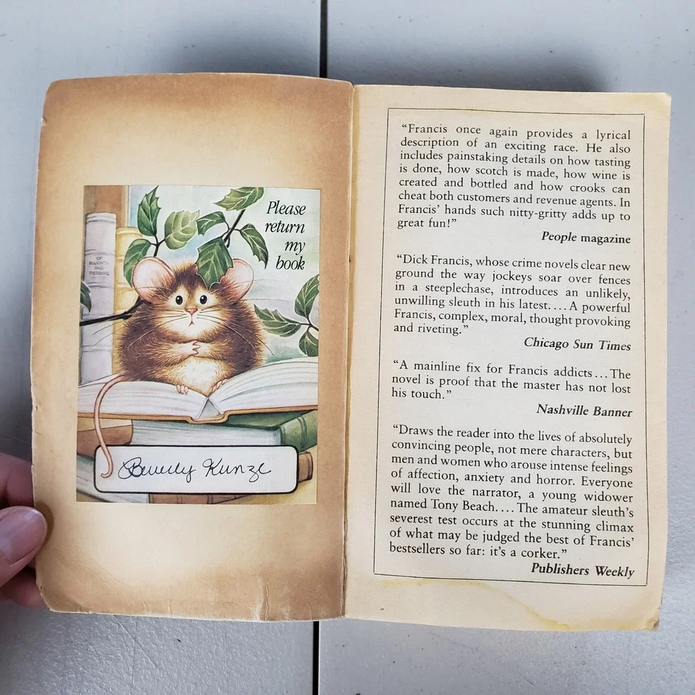 Proof by Dick Francis Vintage 1987 Fawcett Crest Mystery Paperback Book